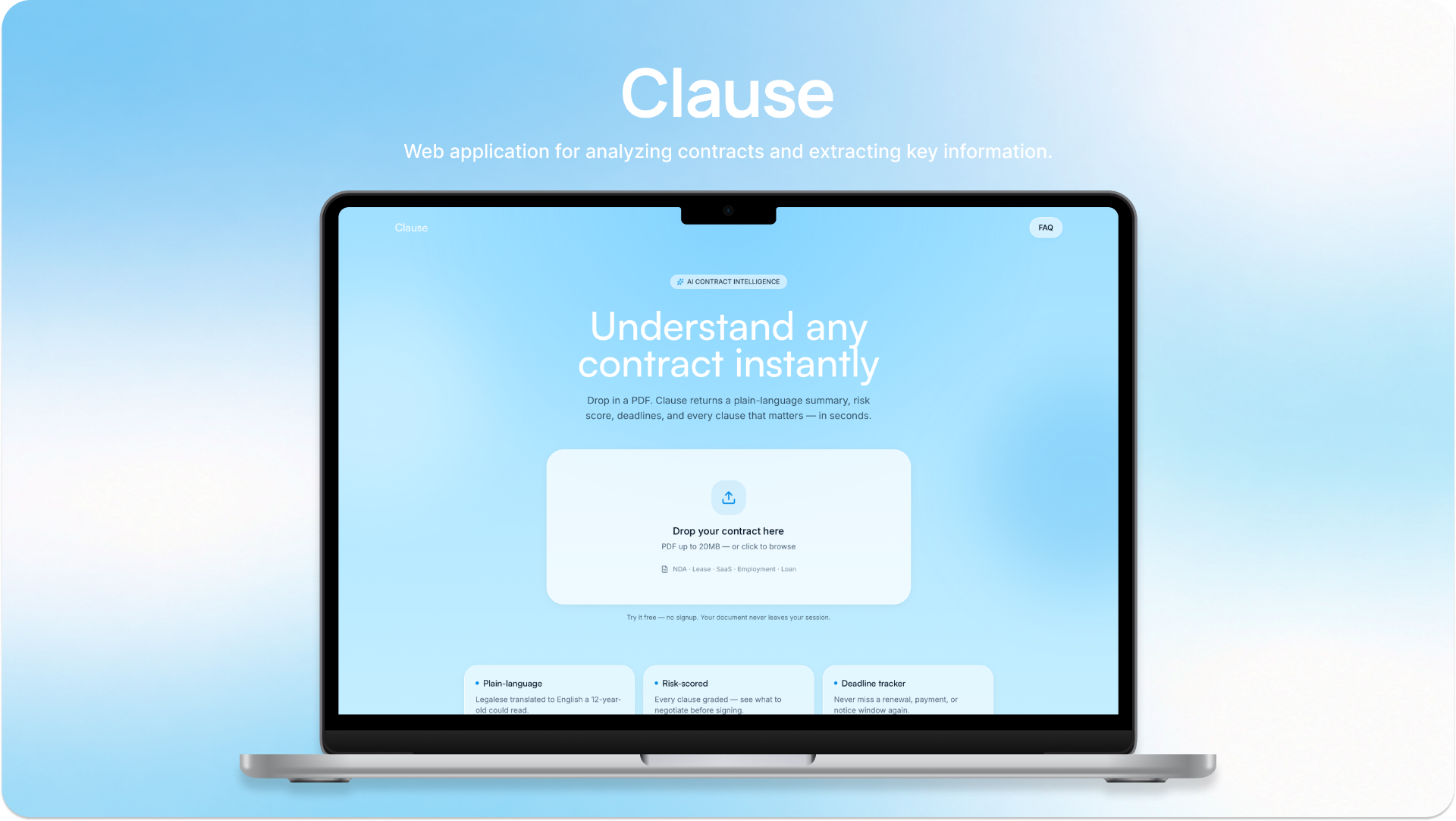 Clause — AI Contract Reader