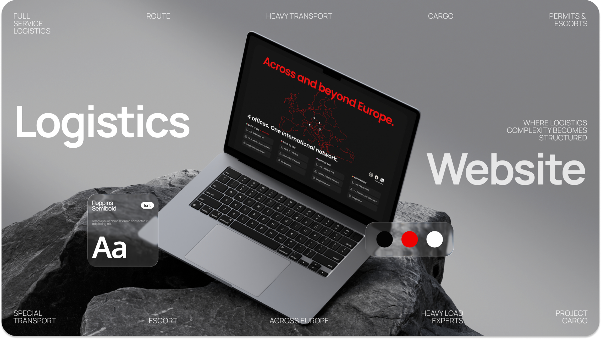 BATIR — Website for a Heavy Transport Company